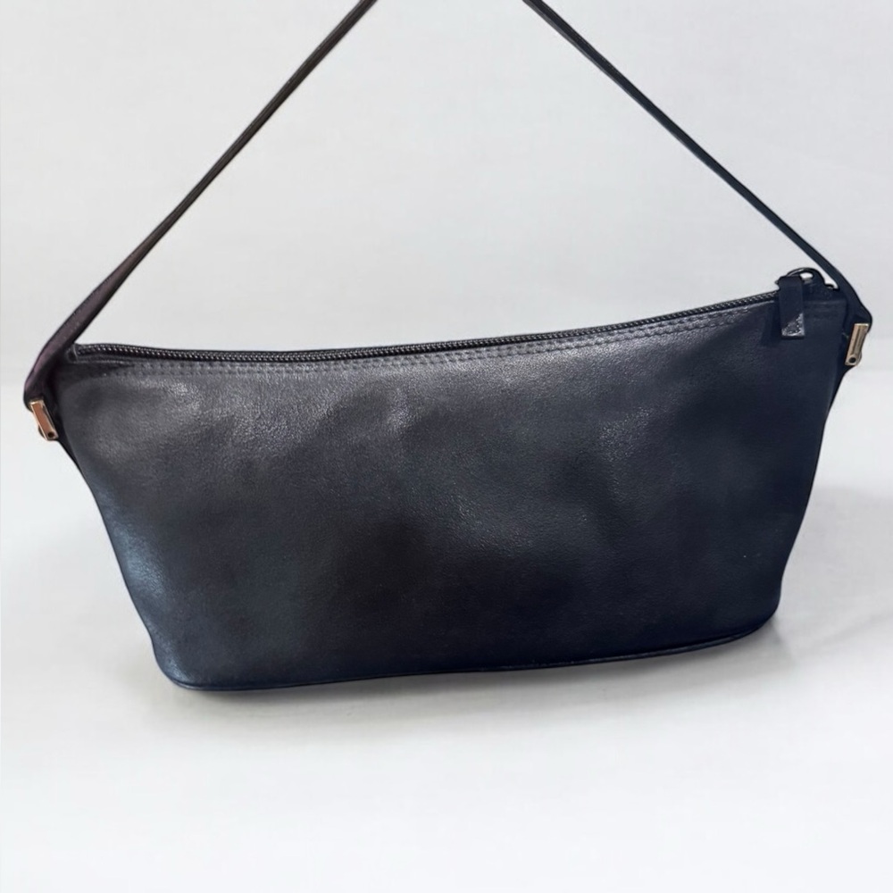 Gucci Black Shoulder Bag Leather/Suede Authentic Vintage Y2K - Picture 3 of 9